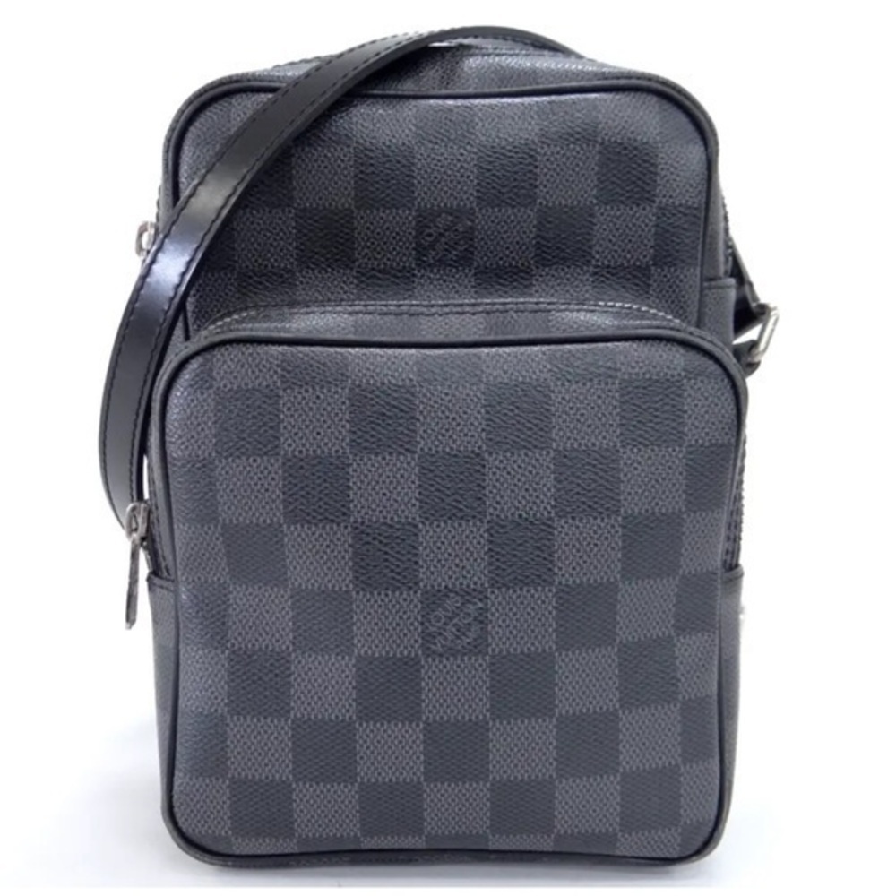 Authentic LOUIS VUITTON REM  Cross Body Damier Graphite unisex
